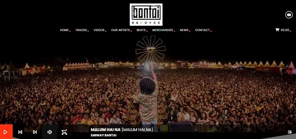 Bantai Records Music Company Website